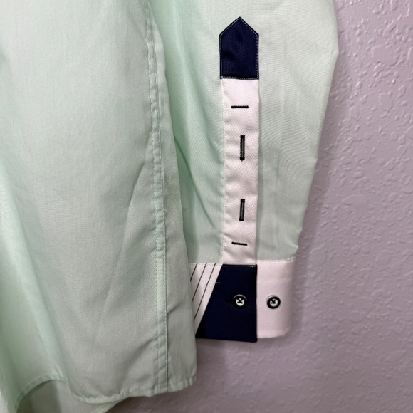 NWT Mint green Skylake Premium Slim Fit Shirt by Guide London - XL - Picture 5 of 11